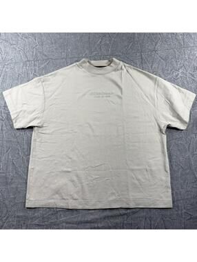 Fear of God Shirt Women's 10 Beige Oversize 100% Cotton